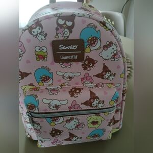 NWT SANRIO HELLO KITTY ALL OVER PRINT LOUNGEFLY BACKPACK